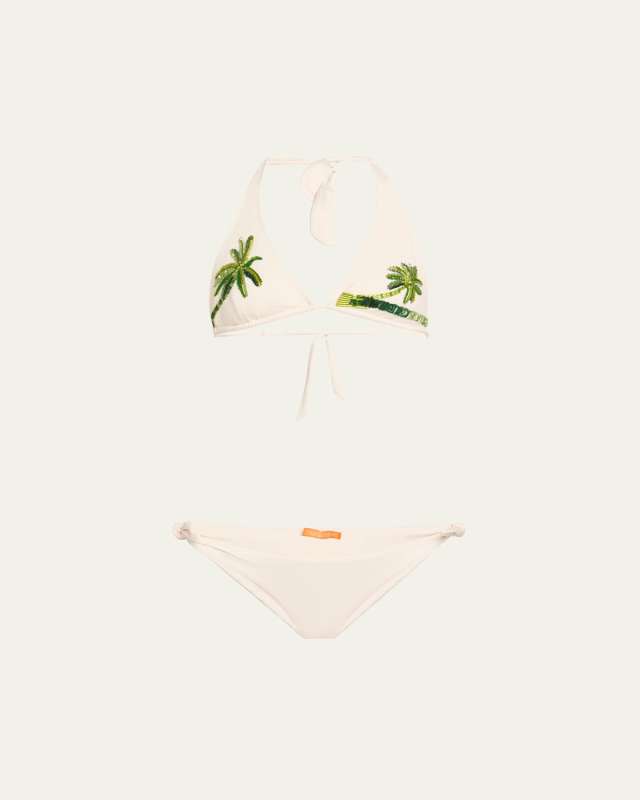 Maqius Palms Two-Piece Swimsuit